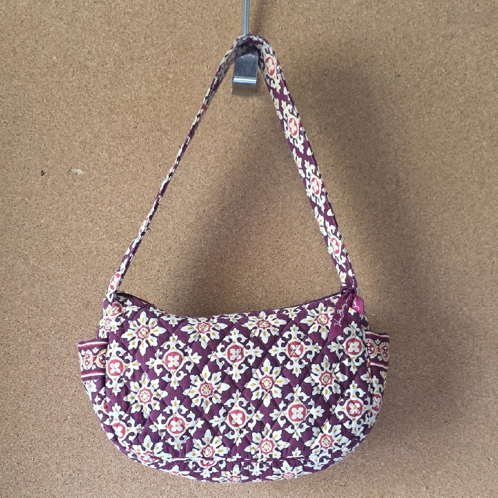 Vera Bradley Quilted Floral Medallion Small Shoulder Bag Retired Print
